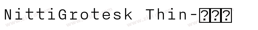 NittiGrotesk Thin字体转换